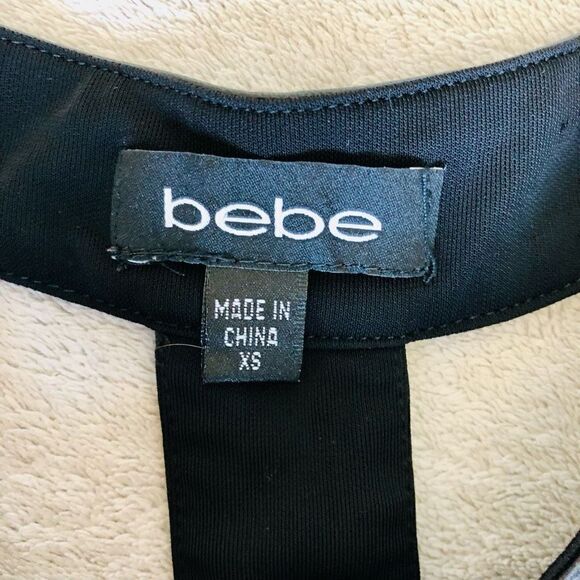 Bebe Faux Leather T-back Mini Dress - Picture 2 of 16